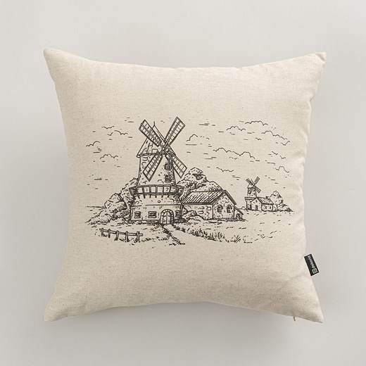 Poszewka na poduszkę Countryside Windmill 45x45 cm ze sklepu dekoria.pl w kategorii Poszewki na poduszki - zdjęcie 188006349