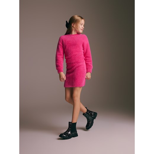 Reserved - Spódnica z miękkiej dzianiny - fioletowy Reserved 158 (12 lat) okazyjna cena Reserved