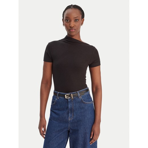 Guess Bluzka W6RP16 KD012 Czarny Regular Fit ze sklepu MODIVO w kategorii Bluzki damskie - zdjęcie 188007699