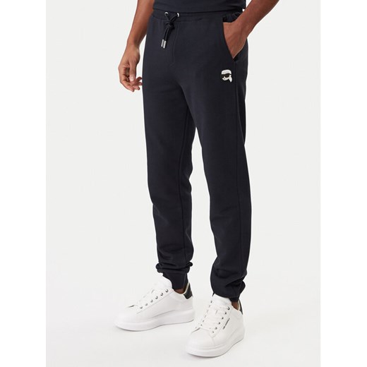 KARL LAGERFELD Spodnie dresowe 705713 561900 Granatowy Regular Fit ze sklepu MODIVO w kategorii Spodnie męskie - zdjęcie 188007765