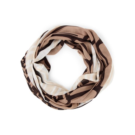 Street One Pętla damska Kobiety Modal taupe wzorzysty ze sklepu vangraaf w kategorii Szaliki i chusty damskie - zdjęcie 188010306