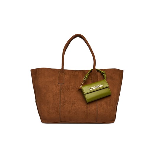 Torebka Steve Madden Bantonia 13002291 Brązowy ze sklepu eobuwie.pl w kategorii Torby Shopper bag - zdjęcie 188011607