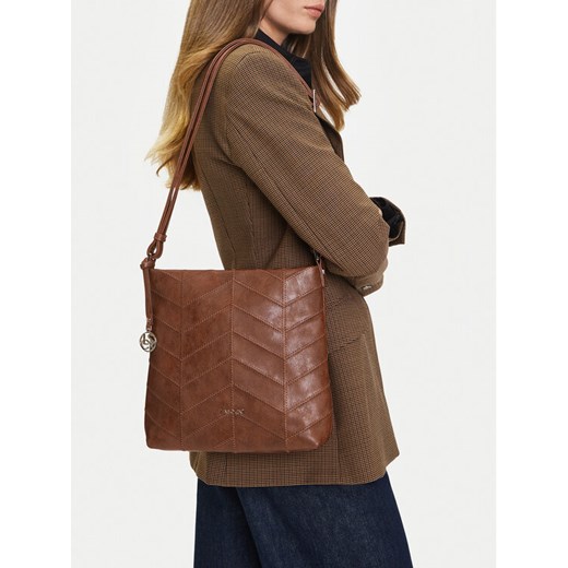 Torebka Lasocki C-LSK-K-019-06 Brązowy ze sklepu eobuwie.pl w kategorii Listonoszki - zdjęcie 188012039