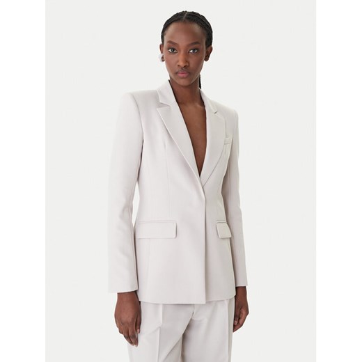 Patrizia Pepe Marynarka 8S0582/A498-S748 Szary Regular Fit ze sklepu MODIVO w kategorii Marynarki damskie - zdjęcie 188015385