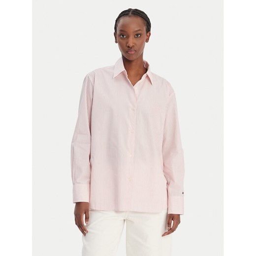 Tommy Hilfiger Koszula WW0WW48190 Różowy Regular Fit ze sklepu MODIVO w kategorii Koszule damskie - zdjęcie 188015388