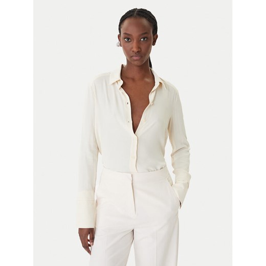 Patrizia Pepe Koszula 8C0872/A8I1-W409 Beżowy Regular Fit ze sklepu MODIVO w kategorii Koszule damskie - zdjęcie 188015469