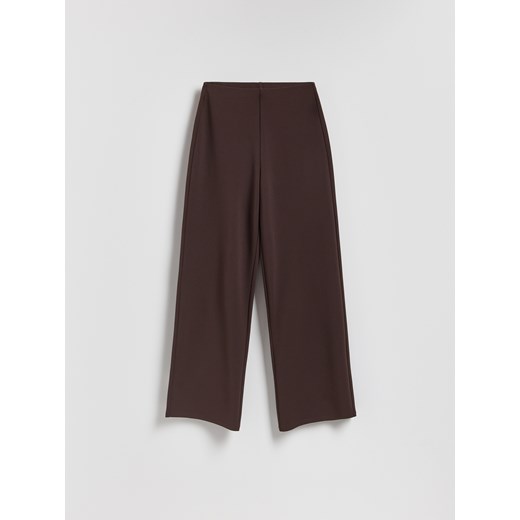 Reserved - Spodnie z szerokimi nogawkami - brązowy ze sklepu Reserved w kategorii Spodnie damskie - zdjęcie 188016959