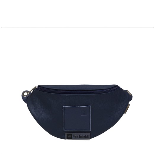 granatowa damska  nerka skórzana  Ariana ze sklepu Słoń Torbalski w kategorii Nerki - zdjęcie 188019319