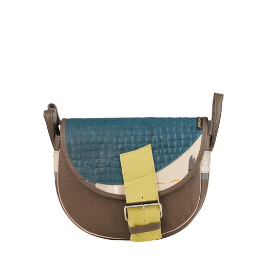 brązowa damska torebka listonoszka skórzana na ramię Freshman Mini ze sklepu Słoń Torbalski w kategorii Listonoszki - zdjęcie 188019345