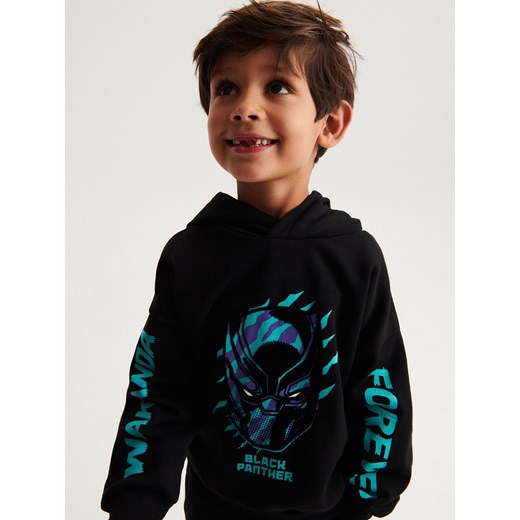 Reserved - Bluza Czarna Pantera - czarny ze sklepu Reserved w kategorii Bluzy chłopięce - zdjęcie 188019805