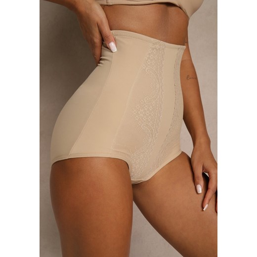 Beżowe Majtki Typu Modelujące Azanttia ze sklepu renee.pl w kategorii Majtki damskie - zdjęcie 188024126