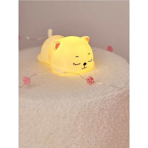 Sinsay - Dziecięca lampka nocna w kształcie kotka - biały Sinsay One Size Sinsay