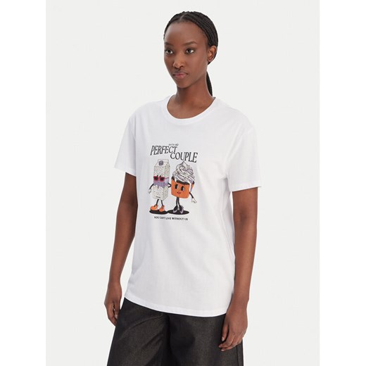 Liu Jo T-Shirt WA6163 JS904 Biały Relaxed Fit ze sklepu MODIVO w kategorii Bluzki damskie - zdjęcie 188030045