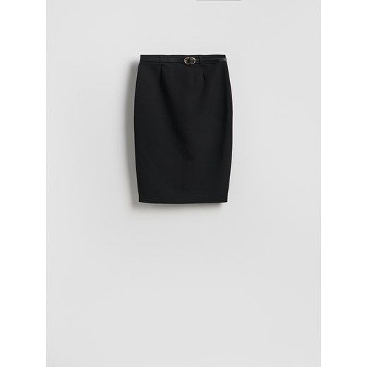 Reserved - Spódnica z paskiem - czarny ze sklepu Reserved w kategorii Spódnice - zdjęcie 188031127