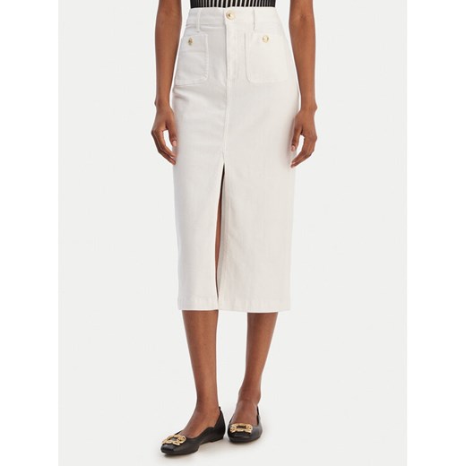 Liu Jo Spódnica jeansowa UA6259 D0275 Biały Regular Fit ze sklepu MODIVO w kategorii Sukienki - zdjęcie 188035039