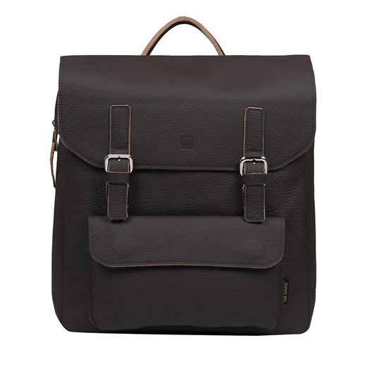 brązowy plecak skórzany Teofila ze sklepu Słoń Torbalski w kategorii Plecaki - zdjęcie 188035545