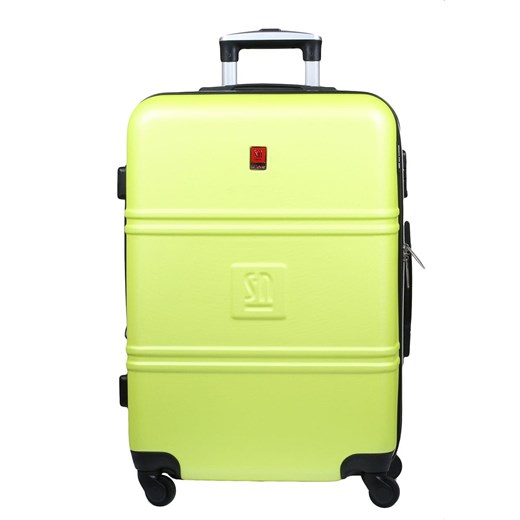 Cytrynowa średnia walizka 64 cm poszerzana Art Class Collection ze sklepu Słoń Torbalski w kategorii Walizki - zdjęcie 188035586