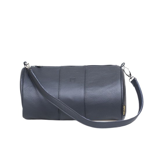 czarna skórzana okrągła torebka tuba ze sklepu Słoń Torbalski w kategorii Listonoszki - zdjęcie 188035655