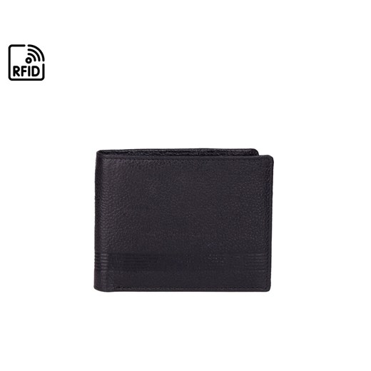 Czarny portfel skórzany AREK ze sklepu Słoń Torbalski w kategorii Portfele męskie - zdjęcie 188035658