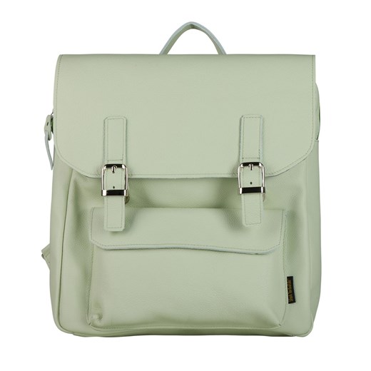 zielony plecak skórzany Teofila ze sklepu Słoń Torbalski w kategorii Plecaki - zdjęcie 188035678