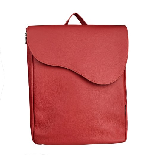 czerwony plecak skórzany Kora ze sklepu Słoń Torbalski w kategorii Plecaki - zdjęcie 188035709