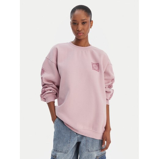 RVCA Bluza 23B463504 Fioletowy Regular Fit ze sklepu MODIVO w kategorii Bluzy damskie - zdjęcie 188037135