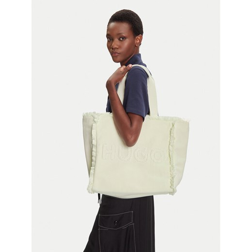 Torebka HUGO 50541867 Biały ze sklepu eobuwie.pl w kategorii Torebki damskie - zdjęcie 188038649