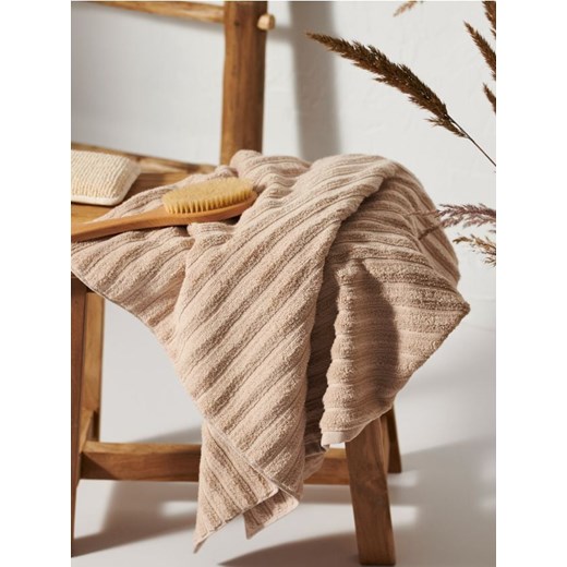 Sinsay - Ręcznik bawełniany - kremowy ze sklepu Sinsay w kategorii Ręczniki - zdjęcie 188040199