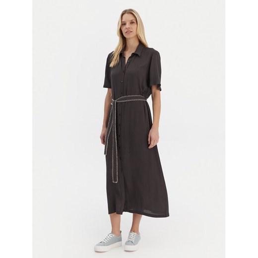 Roxy Sukienka koszulowa Island Escape Solid ERJWD03884 Szary Regular Fit ze sklepu MODIVO w kategorii Sukienki - zdjęcie 188040866