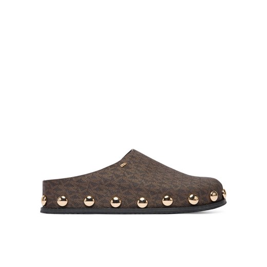 Klapki MICHAEL Michael Kors 40R6HLFP1B Brązowy ze sklepu eobuwie.pl w kategorii Klapki damskie - zdjęcie 188047845