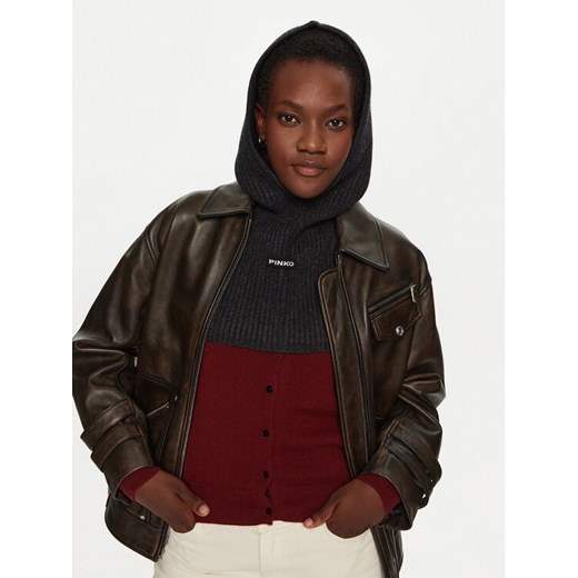 PINKO Balaklawa Balaclava 104327 A27B Szary ze sklepu MODIVO w kategorii Czapki zimowe damskie - zdjęcie 188054125