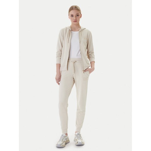 EA7 Emporio Armani Dres 8NTV51 TJ9RZ U1088 Beżowy Regular Fit ze sklepu MODIVO w kategorii Dresy damskie - zdjęcie 188054329