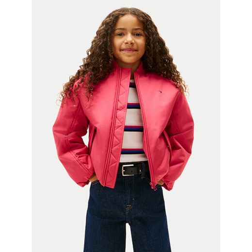 Tommy Hilfiger Kurtka bomber KG0KG08927 Różowy Regular Fit ze sklepu MODIVO w kategorii Kurtki dziewczęce - zdjęcie 188058036