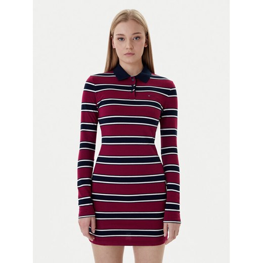 Tommy Jeans Sukienka codzienna DW0DW21901 Czerwony Regular Fit ze sklepu MODIVO w kategorii Sukienki - zdjęcie 188058119