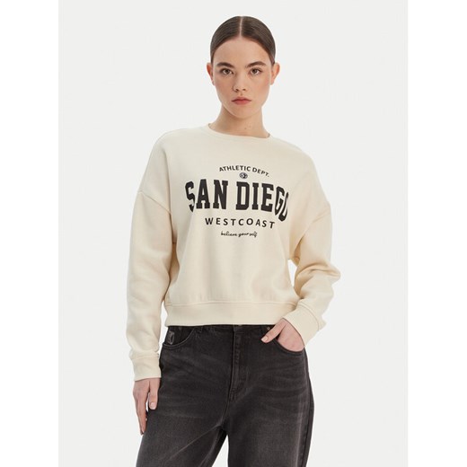 ONLY Bluza 15254183 Beżowy Loose Fit ze sklepu MODIVO w kategorii Bluzy damskie - zdjęcie 188058155