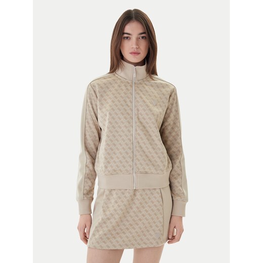 Guess Bluza V6RQ08 K2042 Beżowy Regular Fit ze sklepu MODIVO w kategorii Bluzy damskie - zdjęcie 188058167