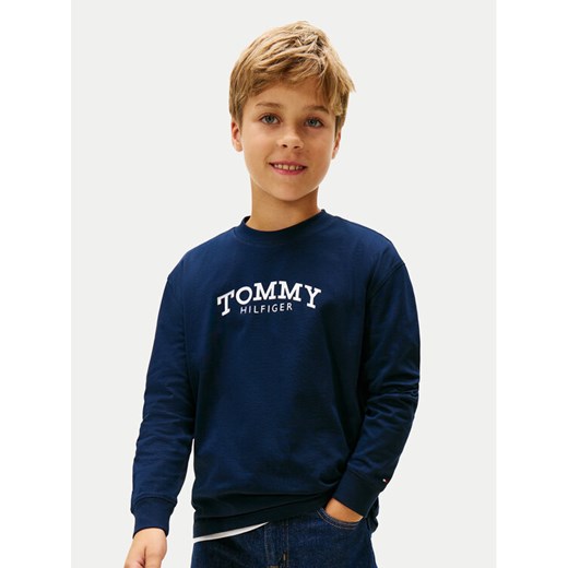Tommy Hilfiger Bluza Monotype Print KB0KB10052 Granatowy Regular Fit ze sklepu MODIVO w kategorii T-shirty chłopięce - zdjęcie 188058205
