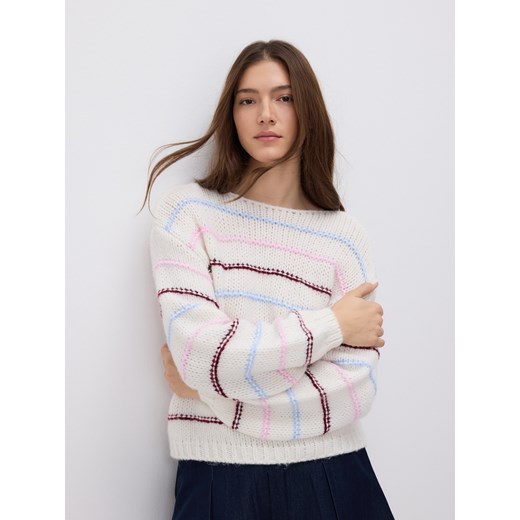 Reserved - Wzorzysty sweter - wielobarwny ze sklepu Reserved w kategorii Swetry damskie - zdjęcie 188063266
