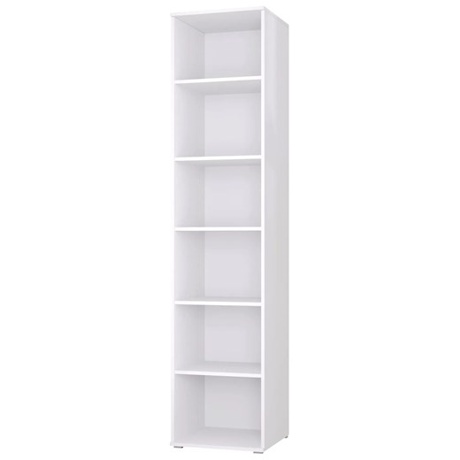 Biały regał wysoki do przechowywania 40 cm E6-L05 ze sklepu Edinos.pl w kategorii Regały i witryny - zdjęcie 188065538