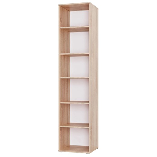 Duży regał na książki do salonu 70 cm dąb sonoma F1-F04 ze sklepu Edinos.pl w kategorii Regały i witryny - zdjęcie 188066518