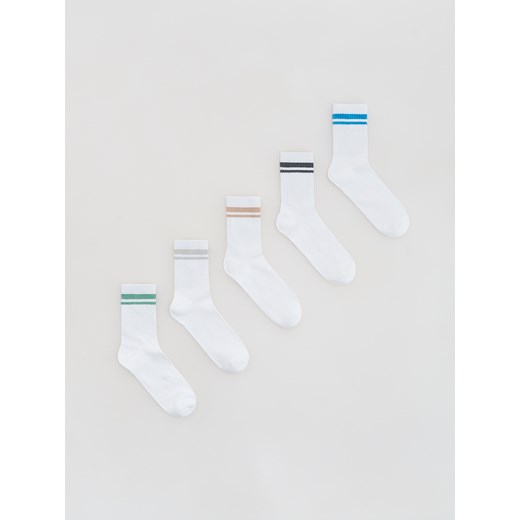 Reserved - Skarpetki 5 pack - biały ze sklepu Reserved w kategorii Skarpetki dziecięce - zdjęcie 188066625