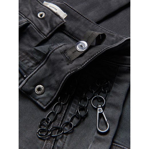 Reserved - Spodnie joggery z łańcuchem - ciemnoszary Reserved 158 (12 lat) Reserved