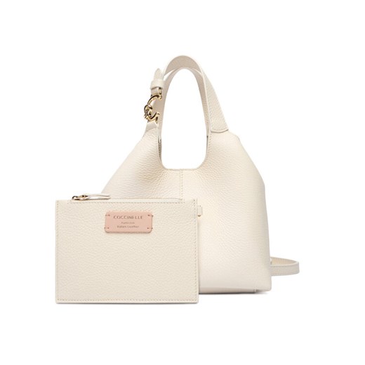 Torebka Coccinelle SHA Coccinelle C-Easy E1 SHA 58 01 01 Écru ze sklepu eobuwie.pl w kategorii Torebki damskie - zdjęcie 188071927