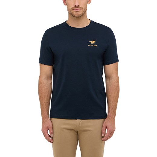 Męski T-Shirt Mustang Style Austin Dark Sapphire 1016866 4136 ze sklepu YouNeedit.pl w kategorii T-shirty męskie - zdjęcie 188078707