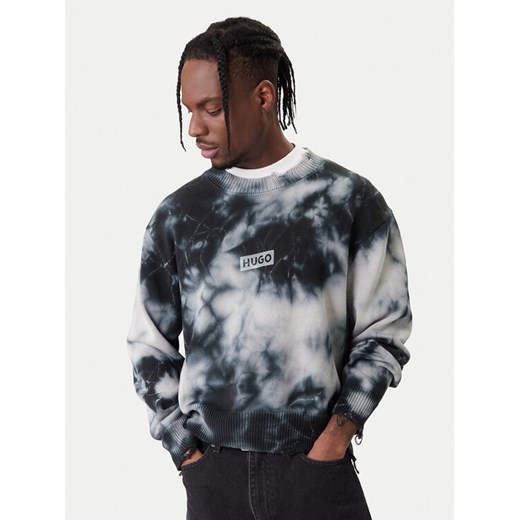 HUGO Bluza Sestroy 50553584 Czarny Regular Fit ze sklepu MODIVO w kategorii Bluzy męskie - zdjęcie 188081315