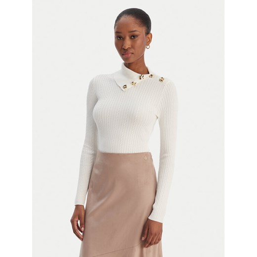 Guess Sweter W6RR07 Z2YK2 Écru Regular Fit ze sklepu MODIVO w kategorii Swetry damskie - zdjęcie 188081335