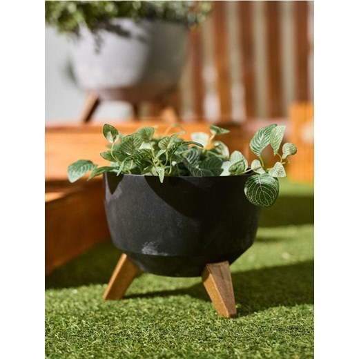 Sinsay - Doniczka na nóżkach - szary ze sklepu Sinsay w kategorii Doniczki i osłonki - zdjęcie 188083195