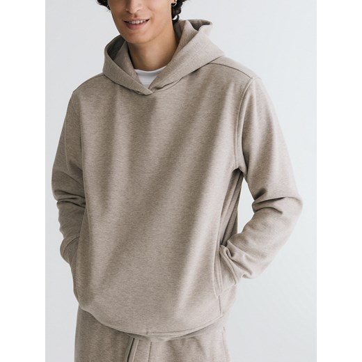 Reserved - Bluza regular z kapturem - beżowy ze sklepu Reserved w kategorii Bluzy męskie - zdjęcie 188091418