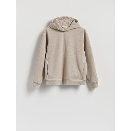 Reserved - Bluza regular z kapturem - beżowy ze sklepu Reserved w kategorii Bluzy męskie - zdjęcie 188093868