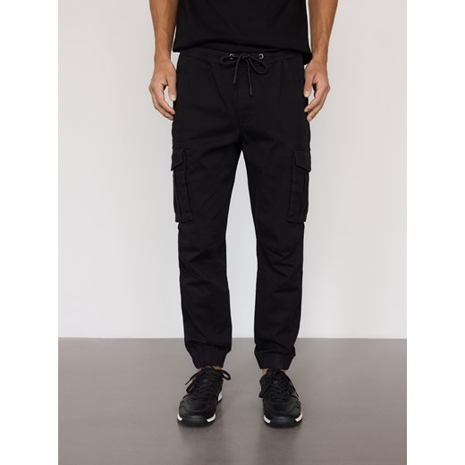 Reserved - Spodnie cargo jogger - czarny ze sklepu Reserved w kategorii Spodnie męskie - zdjęcie 188096437